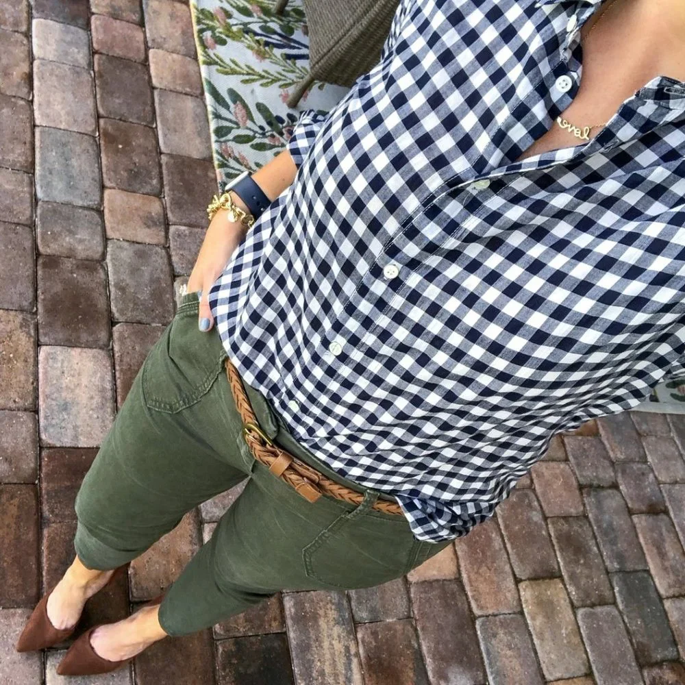 J. Crew Classic-fit Boy Shirt in Crinkle Gingham (size 4P)